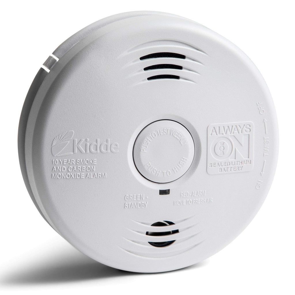 Hardwired Smoke and Carbon Monoxide Detector Alarm with Voice Warning, White N8985