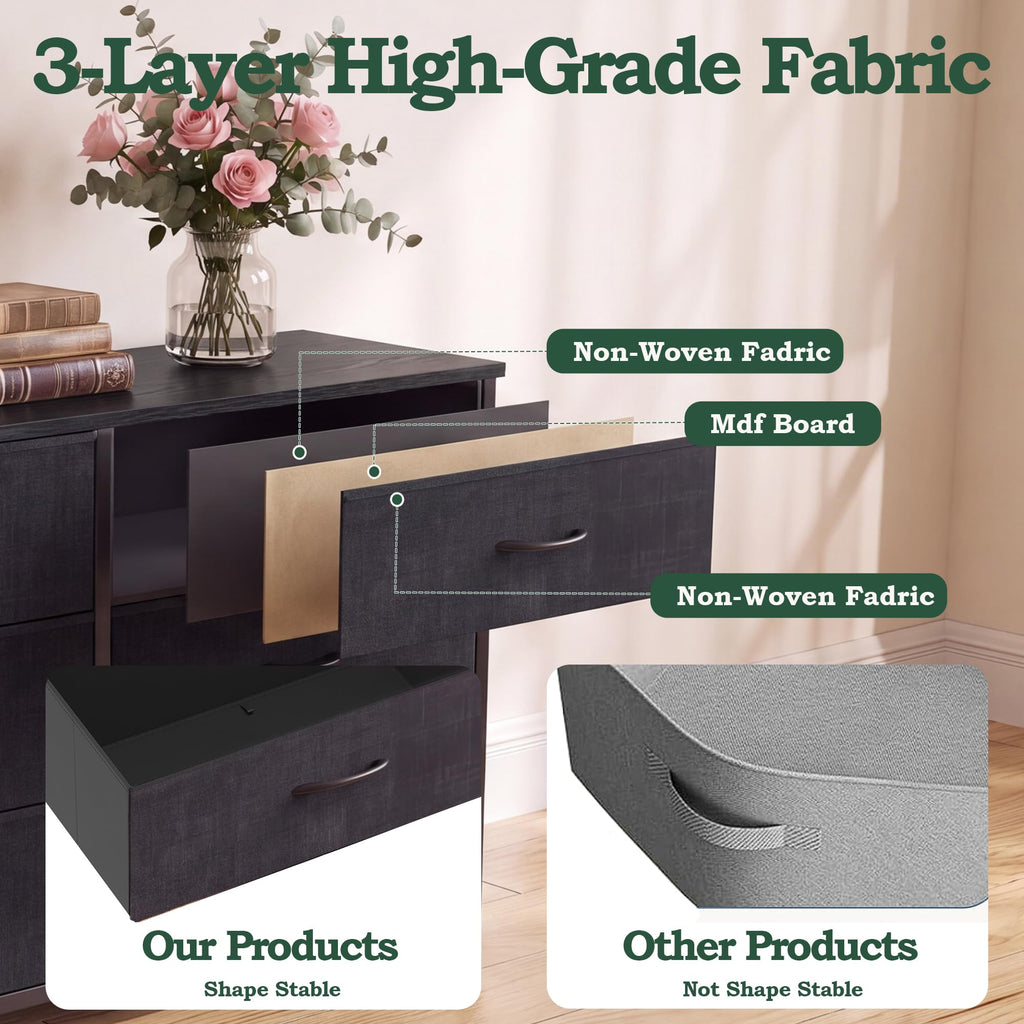 80.7" 15 Drawer Long Dresser N576