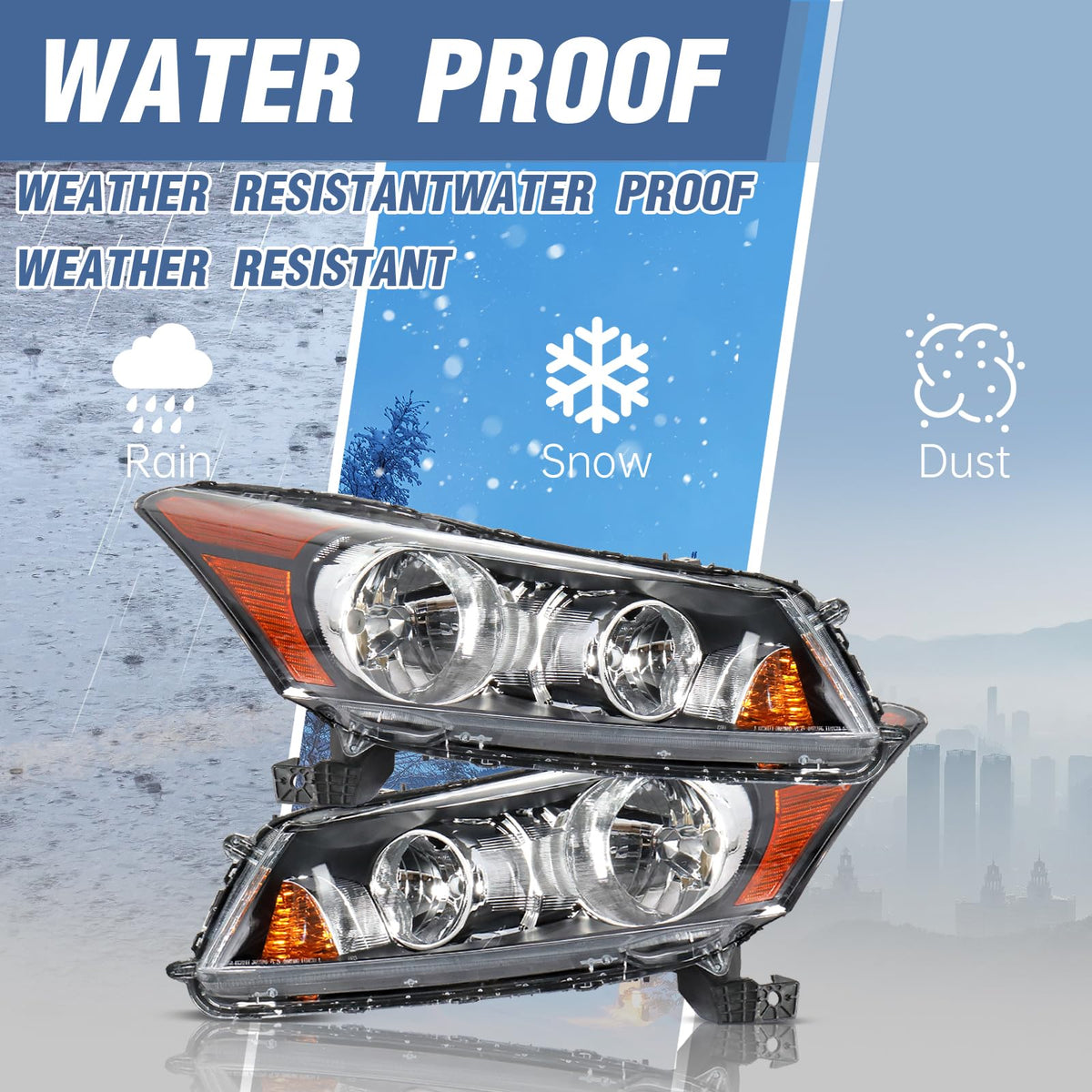 Headlights Assembly Replacement 4Dr B604