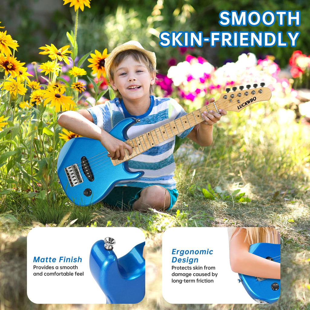 30 Inch Kids ST Style Mini Electric Guitar Beginner Kit with Amplifier U6991