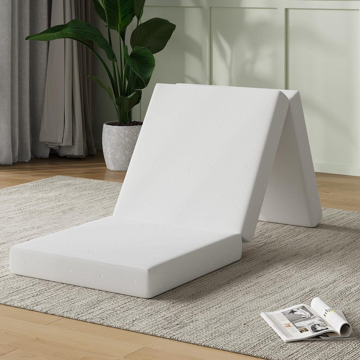 Foldable Foam Mattress Topper, Single Size 4 Inch L649