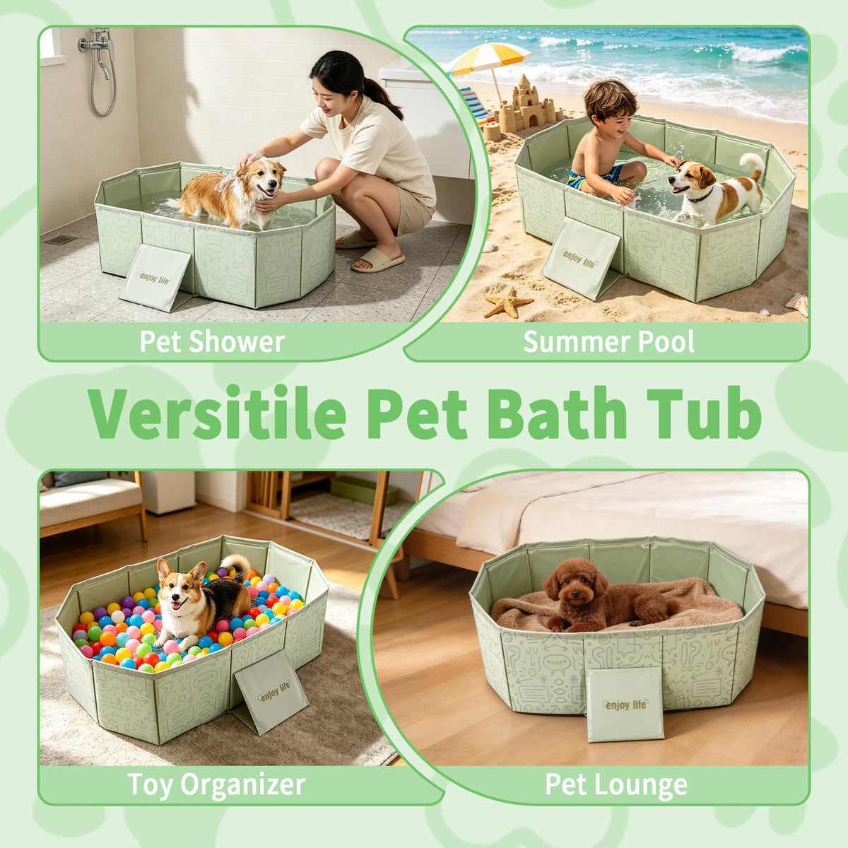 Foldable Dog Bathtub X565