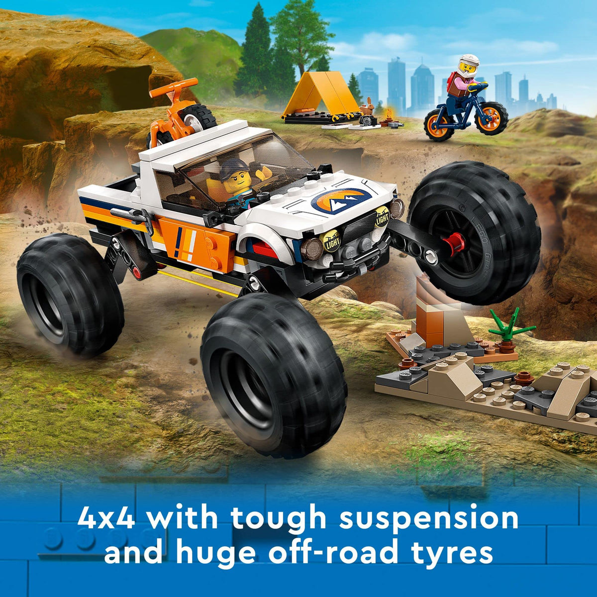 4x4 Off-Roader Building Blocks Toy Truck Z702125