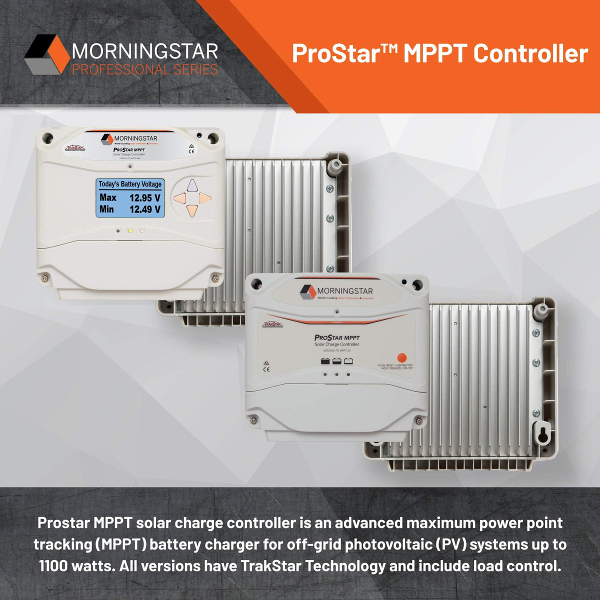 25A MPPT Solar Charge Controller with Built-in Meter I3976