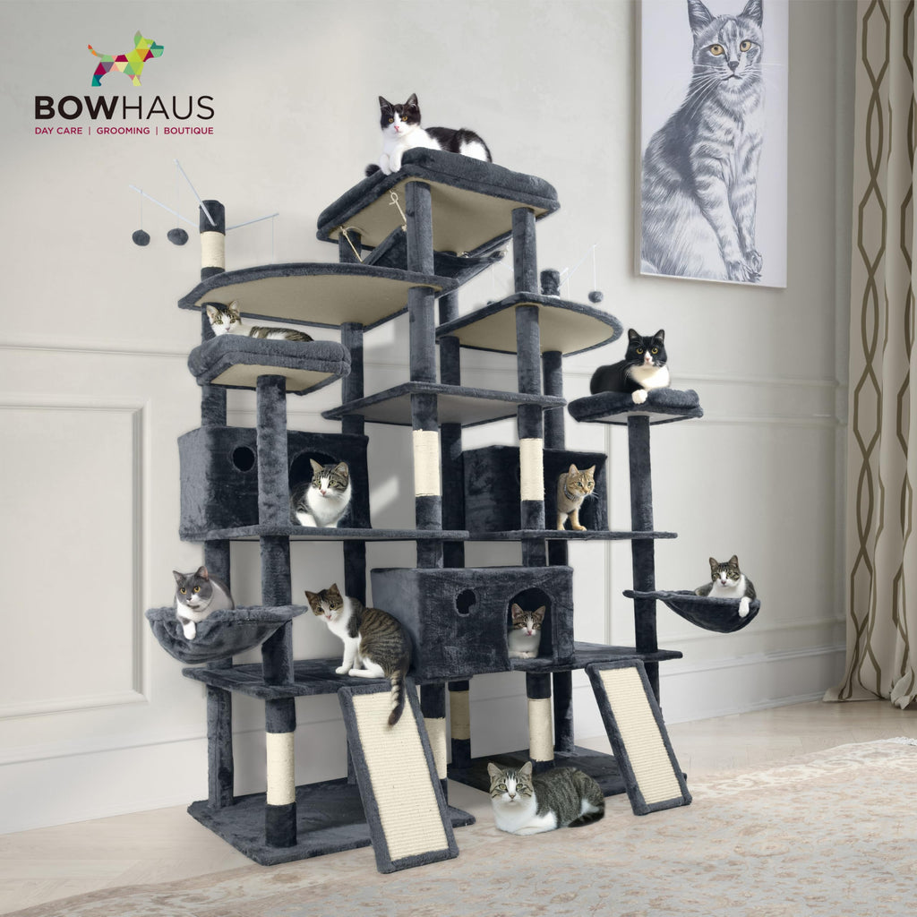 Extra Large 80-Inch Tall Cat Tree with Scratching Posts Q482