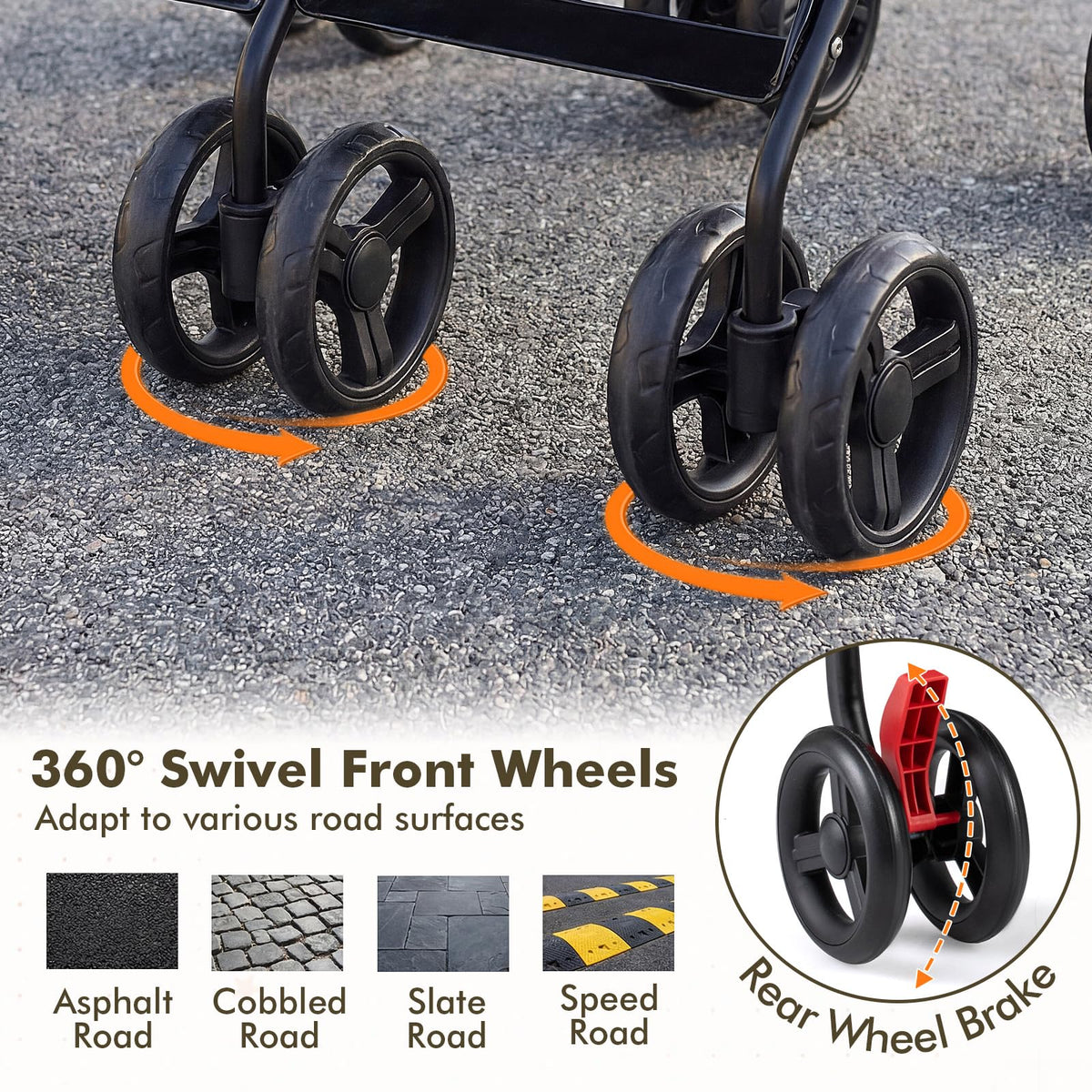 Lightweight Double Umbrella Stroller with Cup Holder and Adjustable Canopy B1335