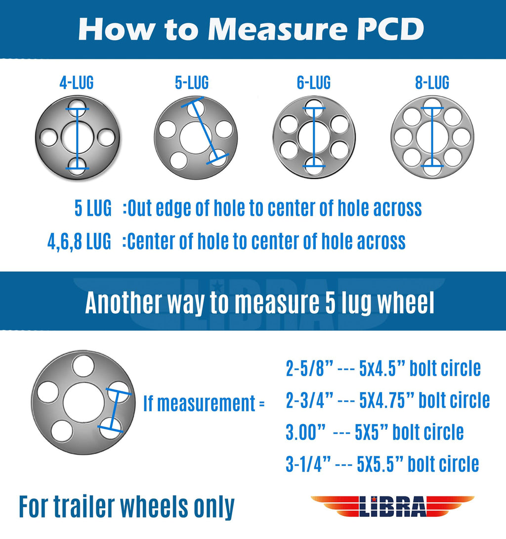 Trailer Tire Wheel ST205/75R15 10PR E 5X4.5 Black Pk2 Y535