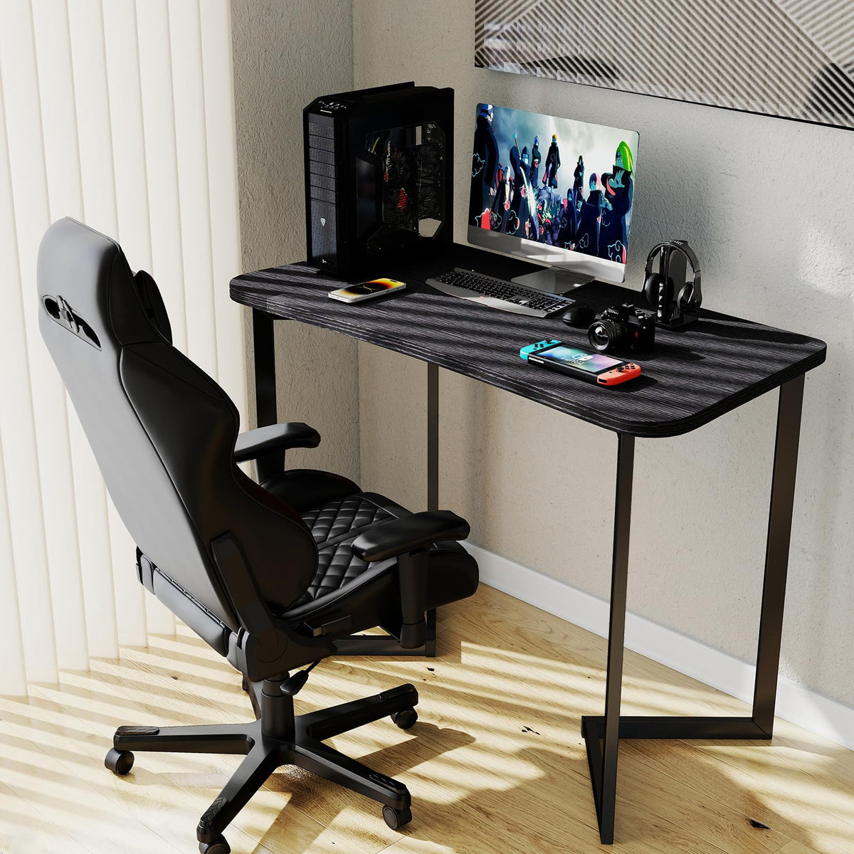 40 Inch Black Computer Desk E362929