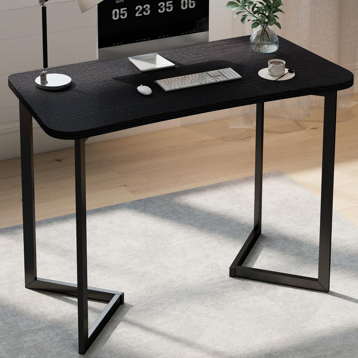 40 Inch Black Computer Desk E362929