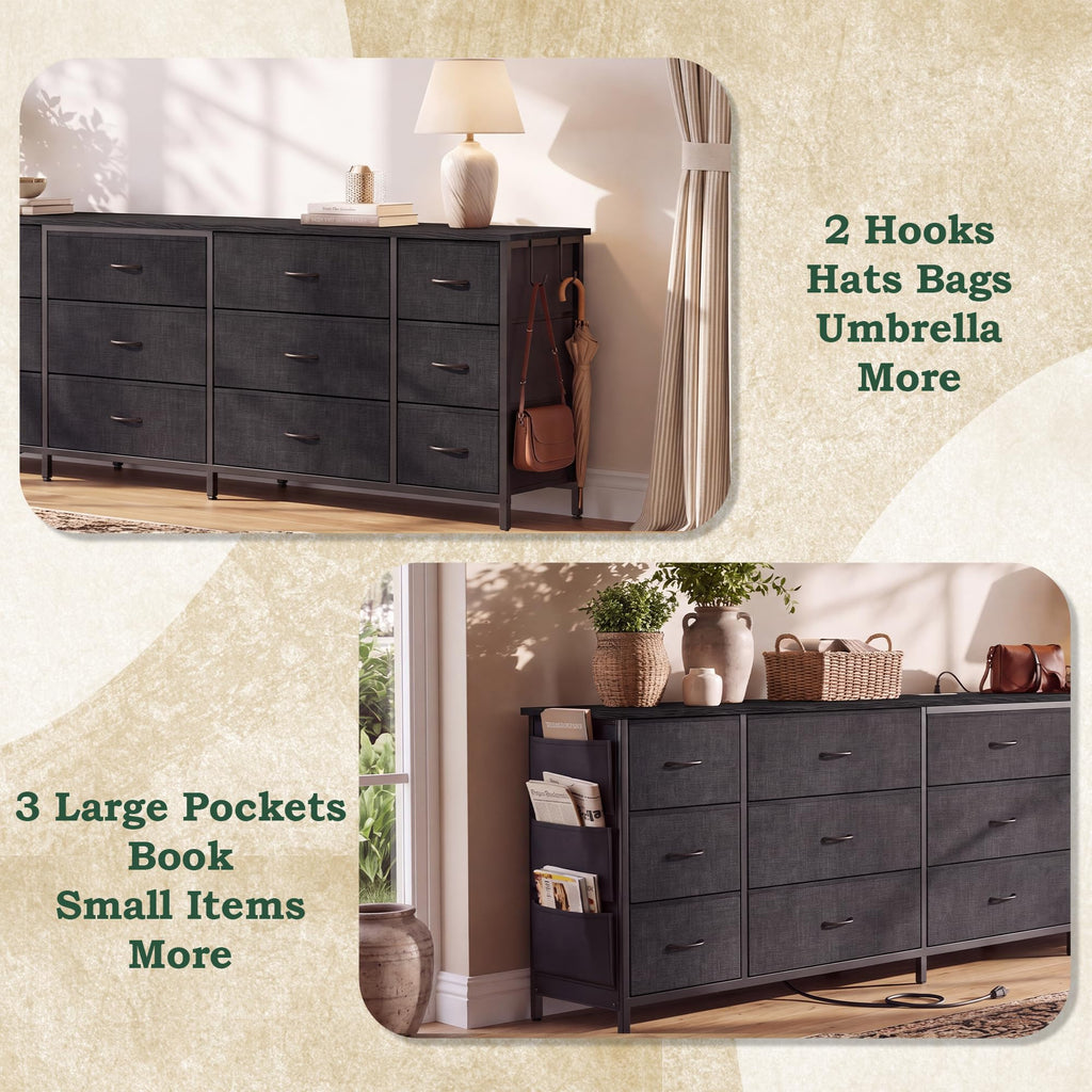80.7" 15 Drawer Long Dresser N576