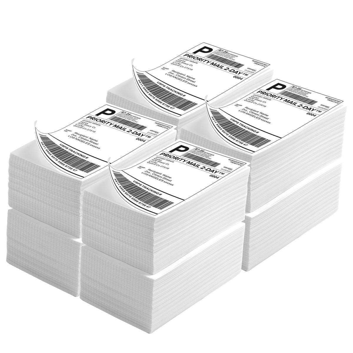 4" x 6" Direct Thermal Labels 4000 Thermal Printer Paper L45396