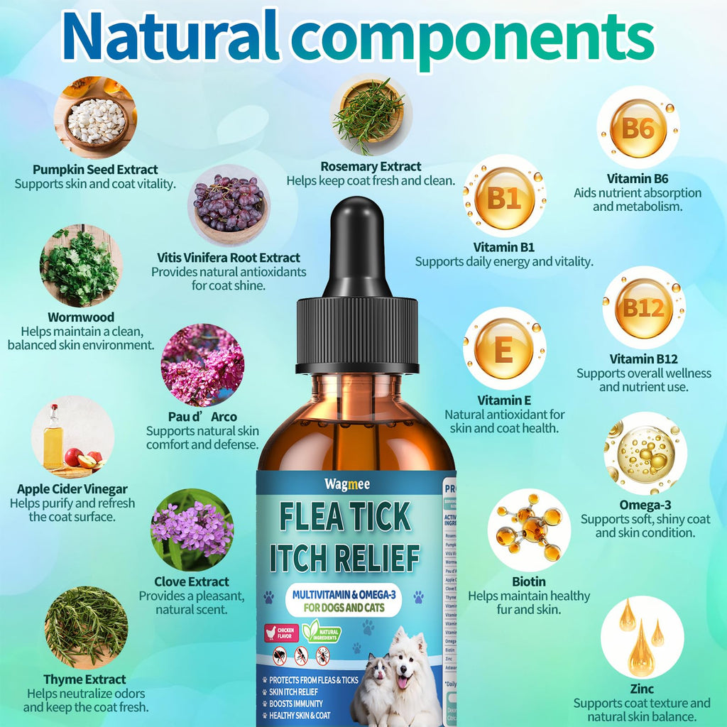Oral Flea and Tick Prevention Drops 2 fl oz K70767