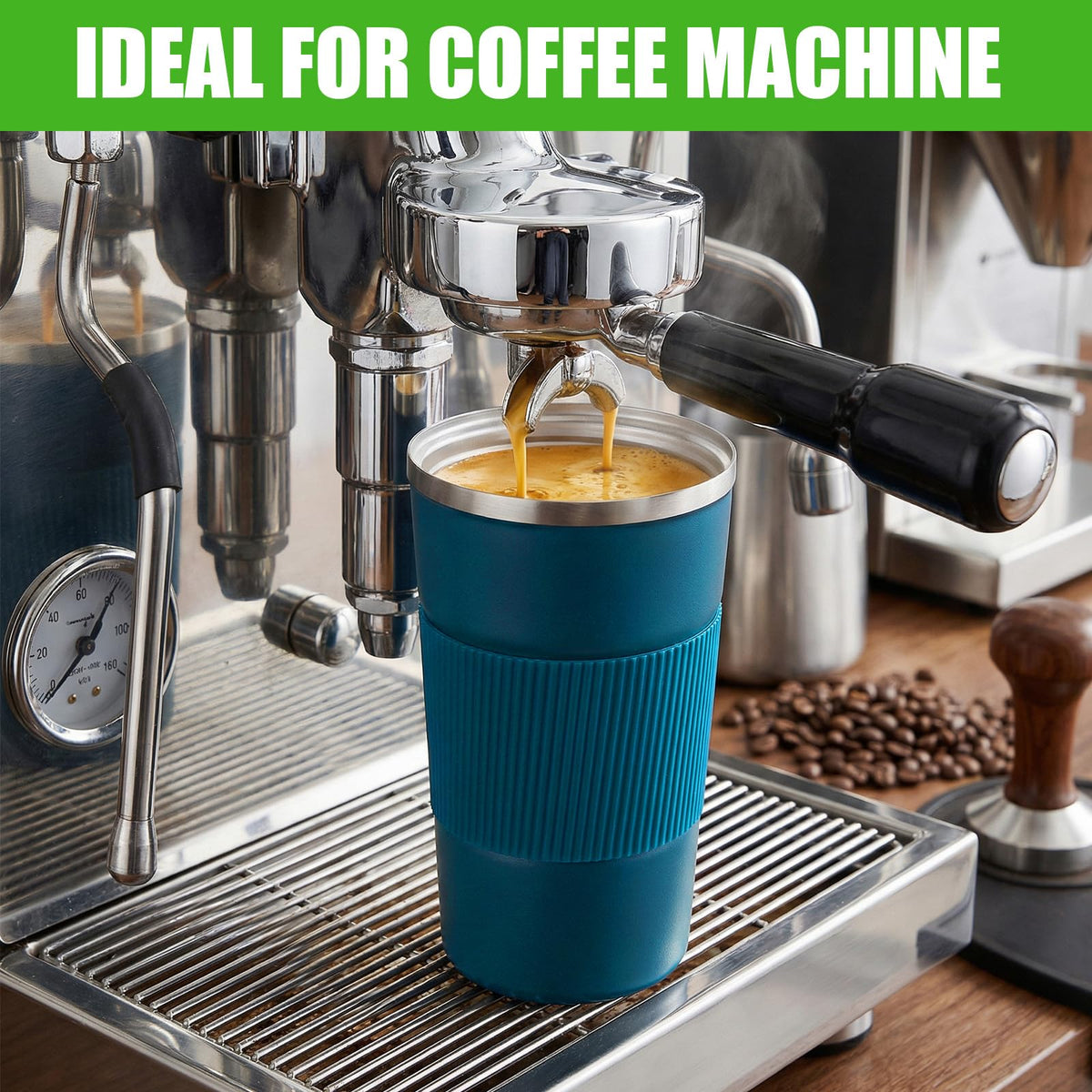 4 Pack 17oz Stainless Steel Insulated Coffee Mug with Lid E8103