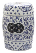 Blue White Ceramic Garden Stool R8410
