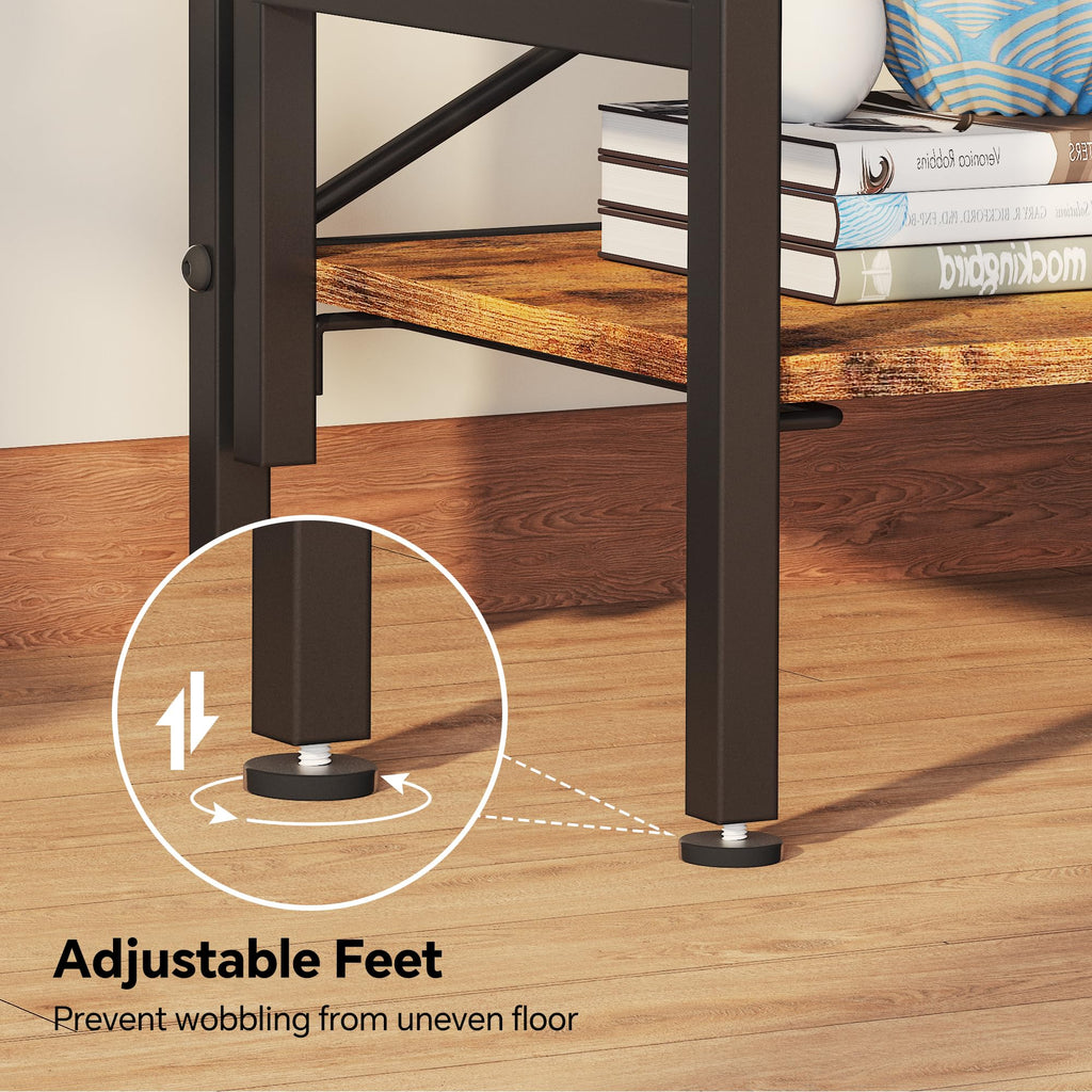 Folding 5 Tier Bookcase with X-Bracket Design L958